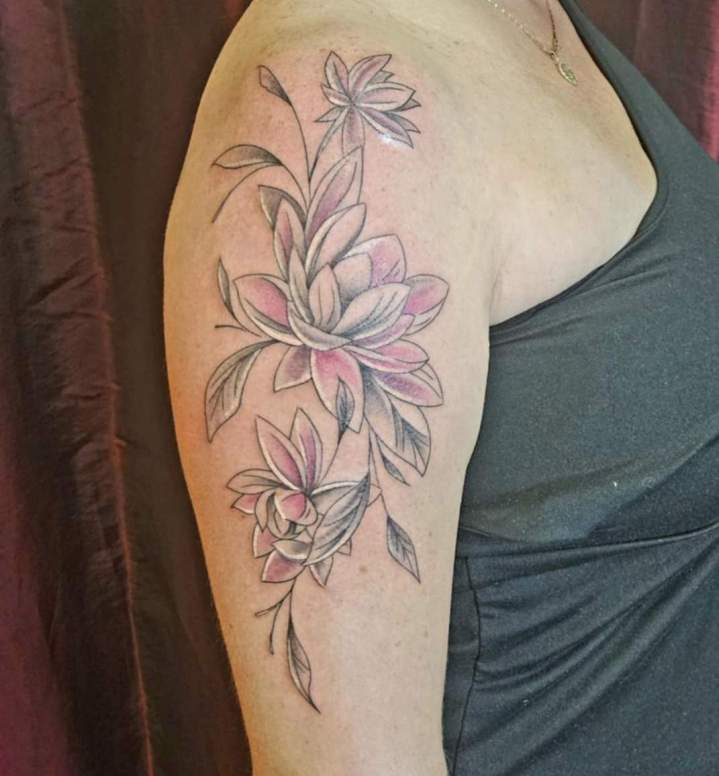 tattoo floral fany tatouage
